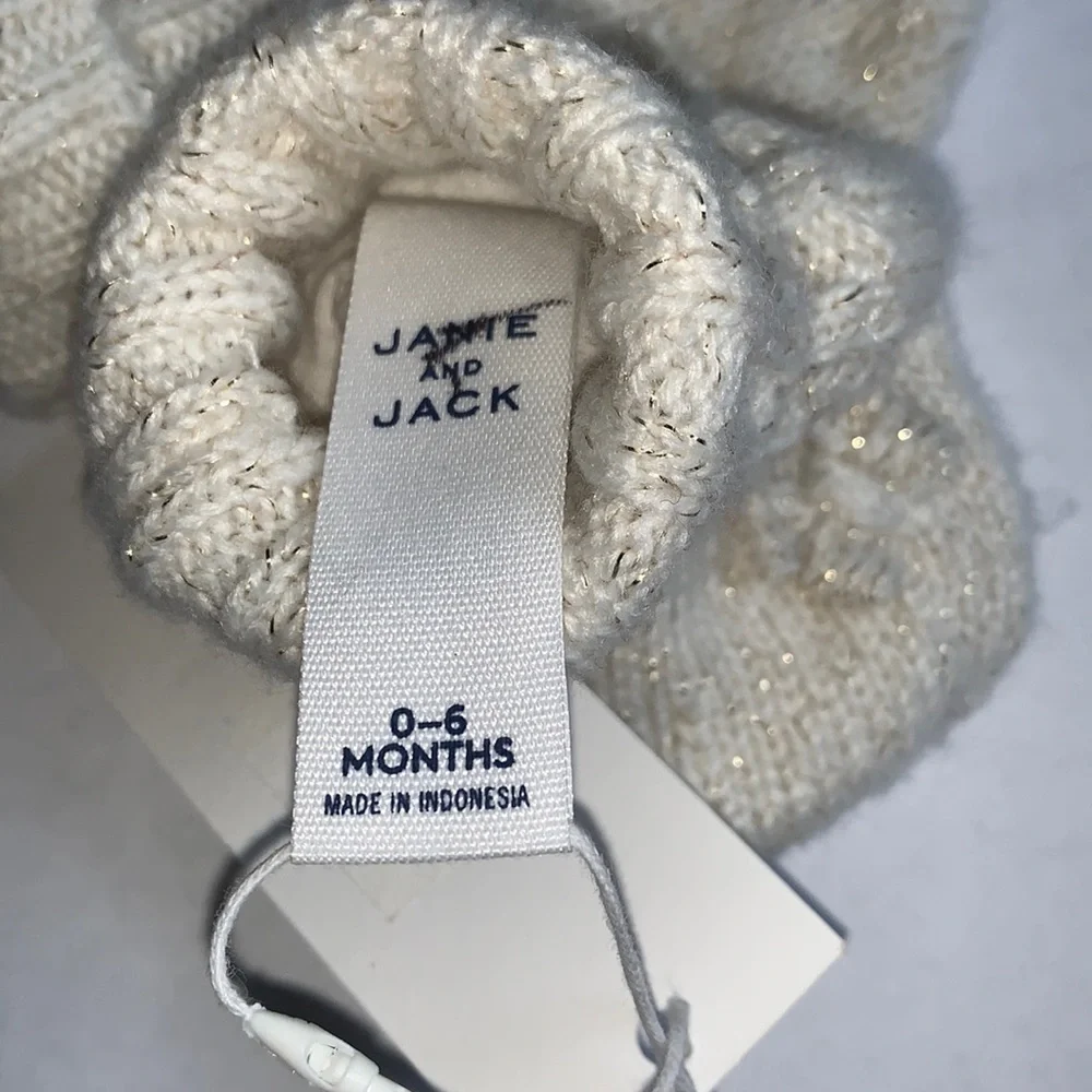 Janie and Jack Shimmer Bow Mittens, 0-6M - NWT